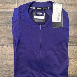 ADIDAS WMNS SHORT SLEEVE SIDELINE 1/4 ZIP